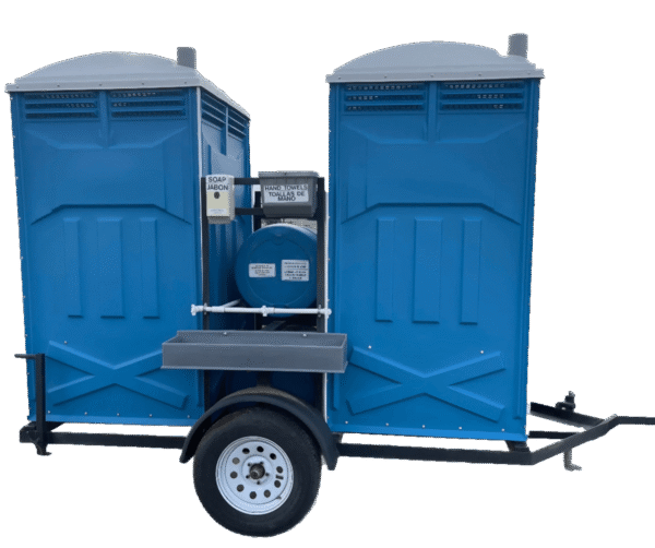 Dual Portable Restroom Trailer
